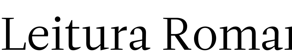 Leitura Roman 1 cкачати шрифт безкоштовно